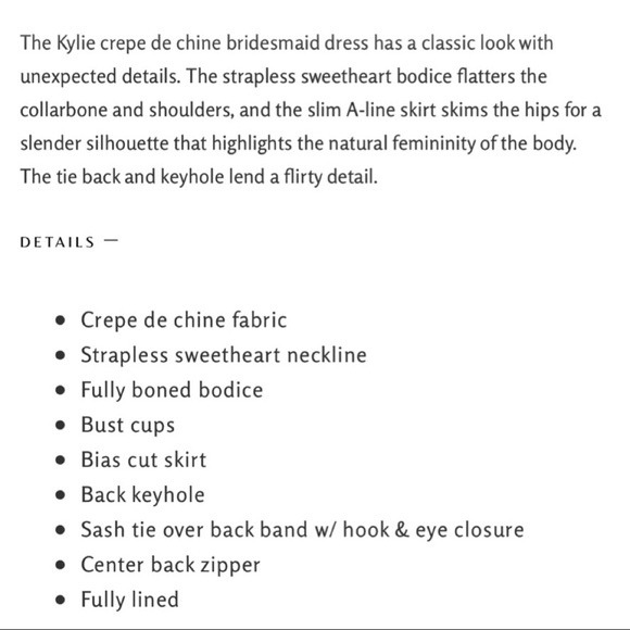 JENNY YOO Kylie Whipped Apricot Crepe De Chine Bridesmaid Dress - Picture 4 of 16